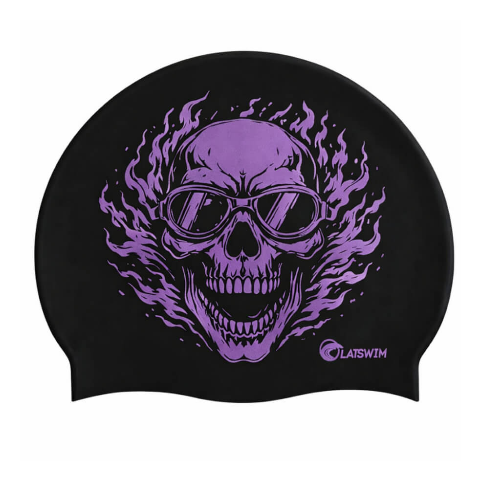 LATSWIM Skull silikona peldcepure
