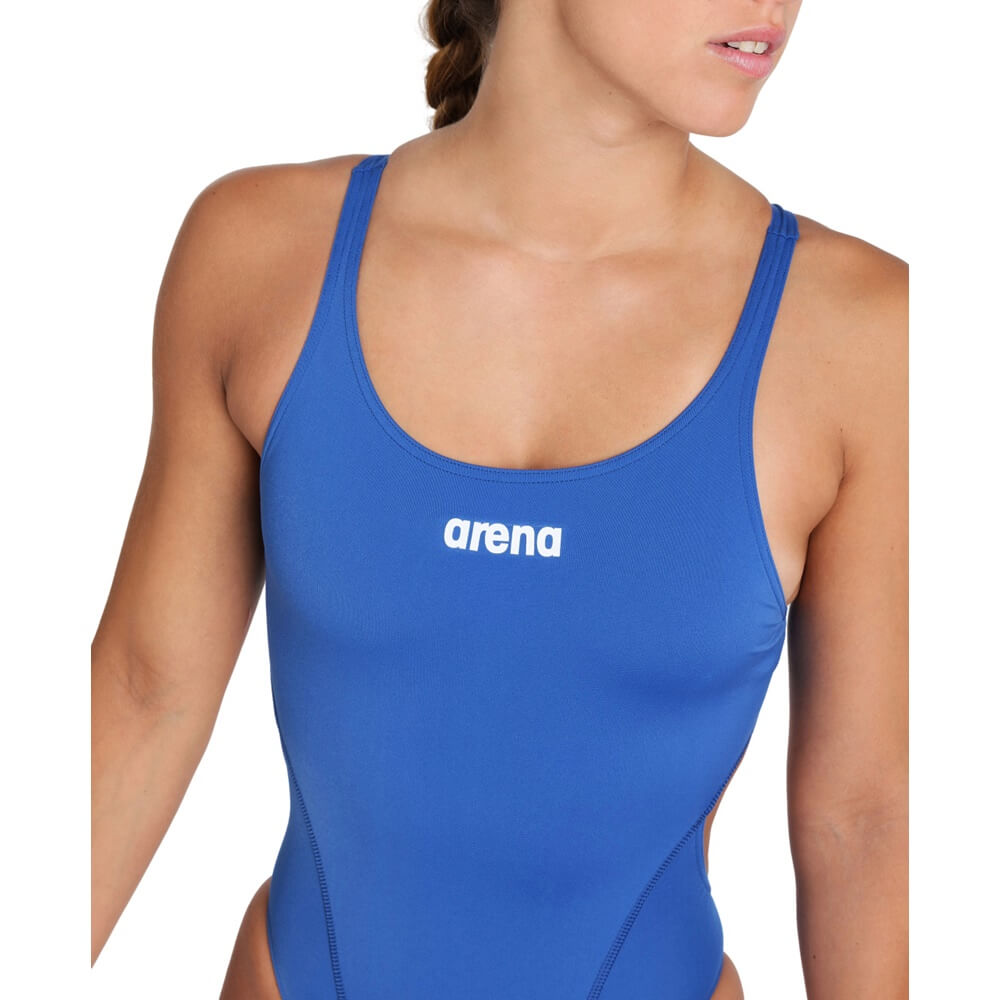 ARENA Team Swim Tech Back Solid Royal/White sieviešu peldkostīms