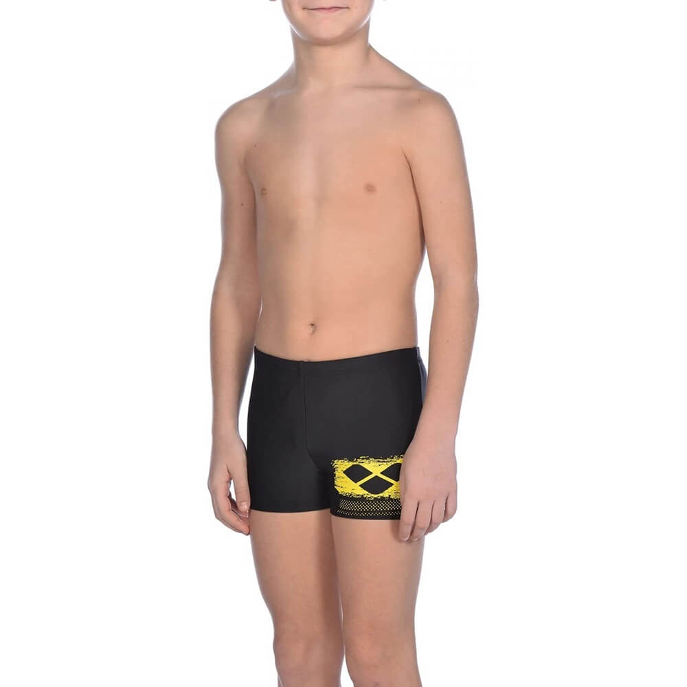ARENA Scratchy Jr Black / Yellow Star zēnu bokseršorti