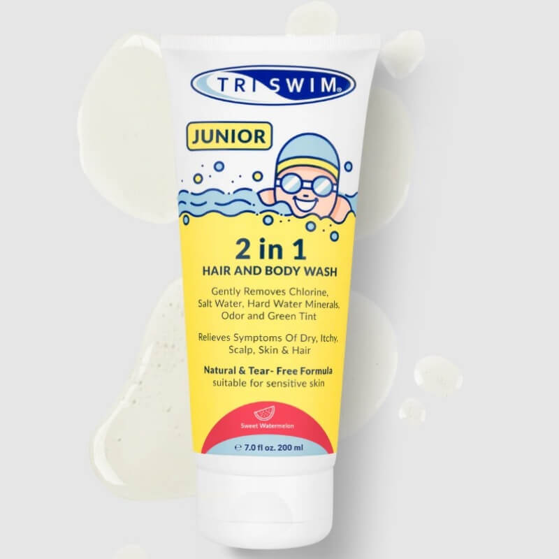 TRISWIM Chlorine Removing Hair & Body Wash For Kids Sweet Watermelon (251ml) dušas želeja & šampūns