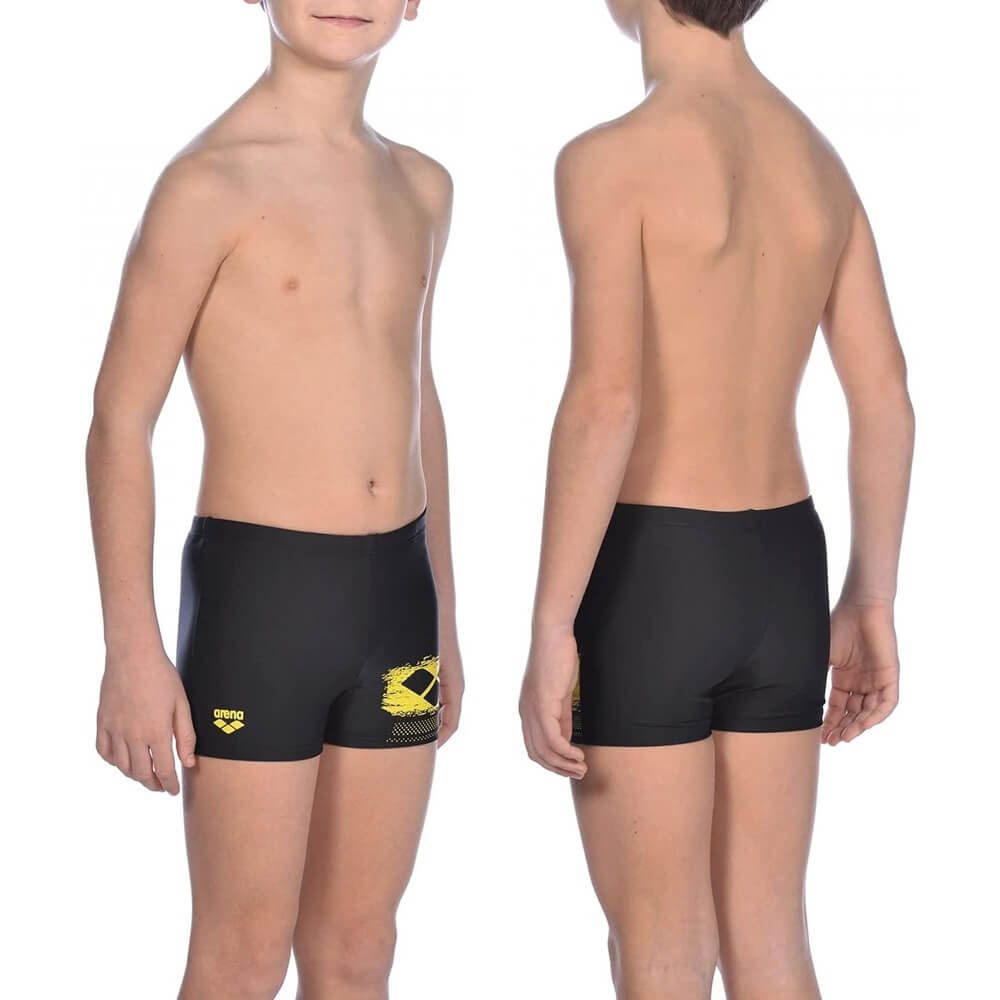 ARENA Scratchy Jr Black / Yellow Star zēnu bokseršorti
