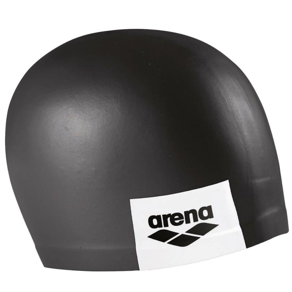 ARENA Logo Moulded Black silikona peldcepure