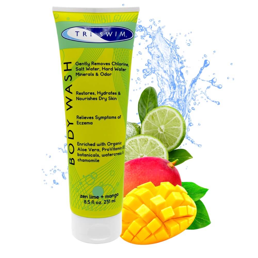 TRISWIM Chlorine Removing Body Wash For Swimmers Lime Mango (251ml) dušas želeja