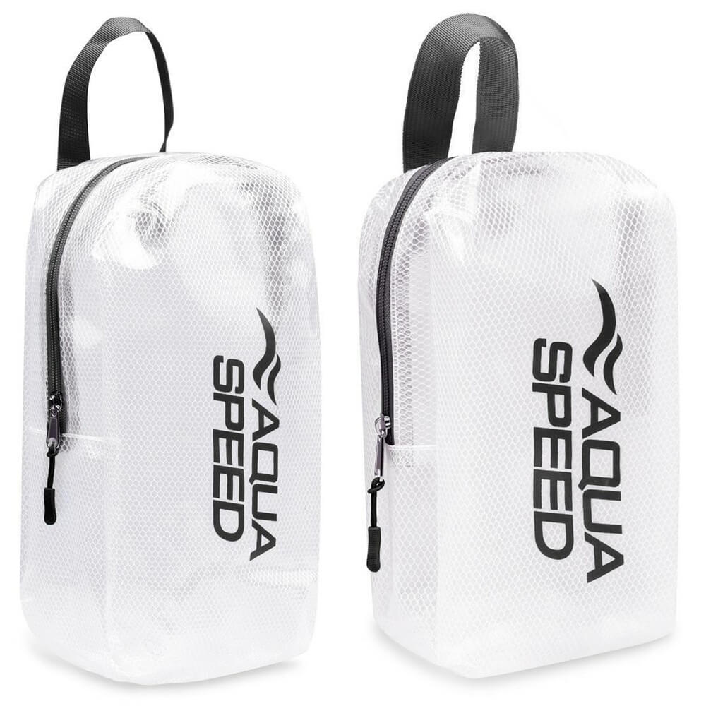 AQUA SPEED Black/Transparent sausā somiņa slapjiem peldēšanas piederumiem