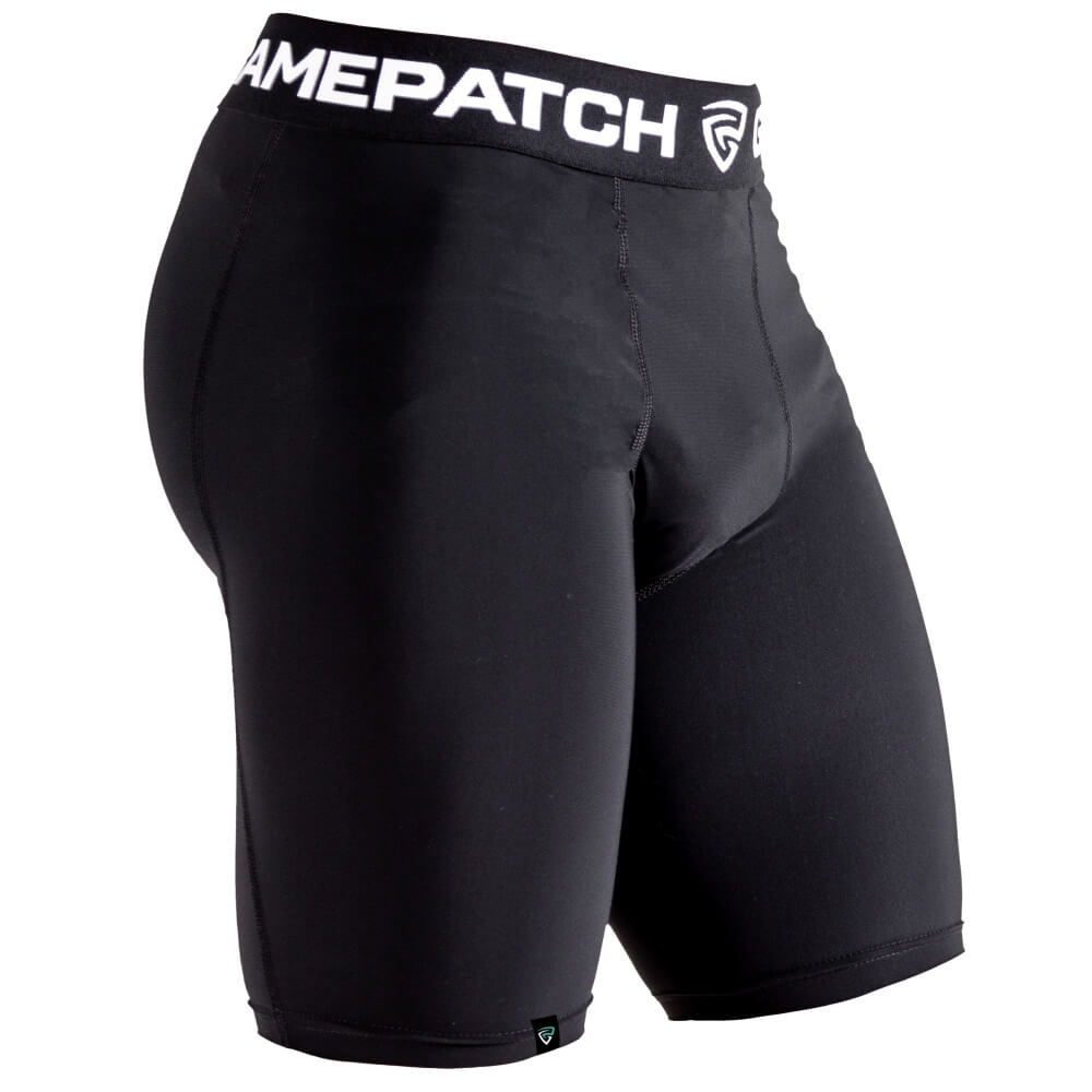 GAMEPATCH Black kompresijas šorti